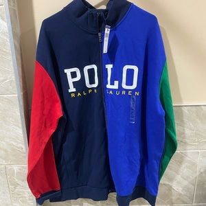 NEW Polo Ralph Lauren Color Block Logo Hi Tech Spell Out Track Jacket 2XLT